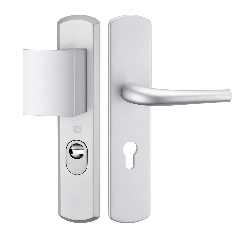 Schéma technique poignée blindée Salomé FORTEK avec annotations